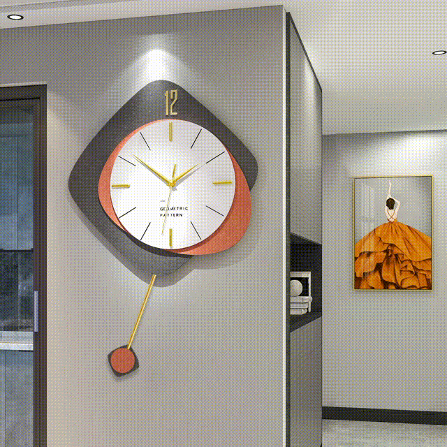 Luxury Lifestyle Aesthetics - Japanese Light Luxury Clock Wall Modern