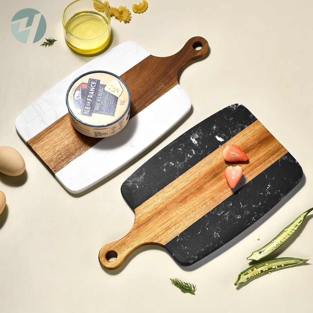 Mahogany Wood Grain Cutting Bo - Marble Serving Board 评论和价格