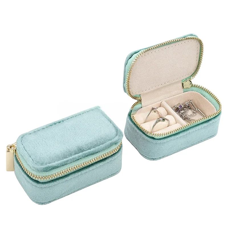Mini Travel Jewelry Box, Ring  - Velvet Jewelry Box 评论和价格