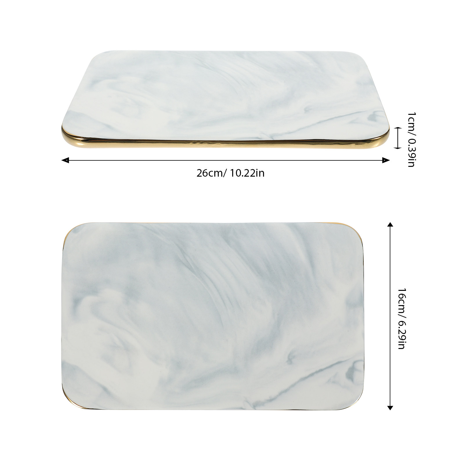 Marble Tray Elegant Handmade C - Marble Serving Board 评论和价格
