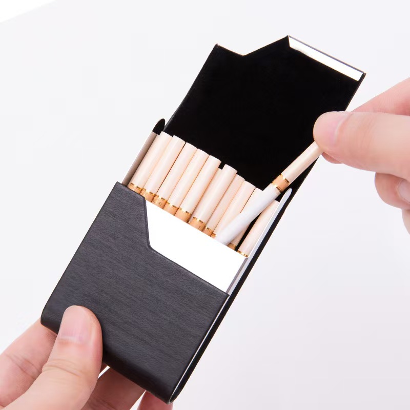7 Slot Stainless Steel Cigaret - Leather Card Wallet 评论和价格