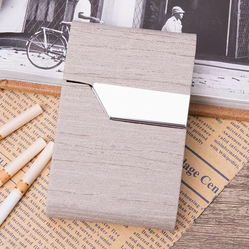 7 Slot Stainless Steel Cigaret - Leather Card Wallet 评论和价格