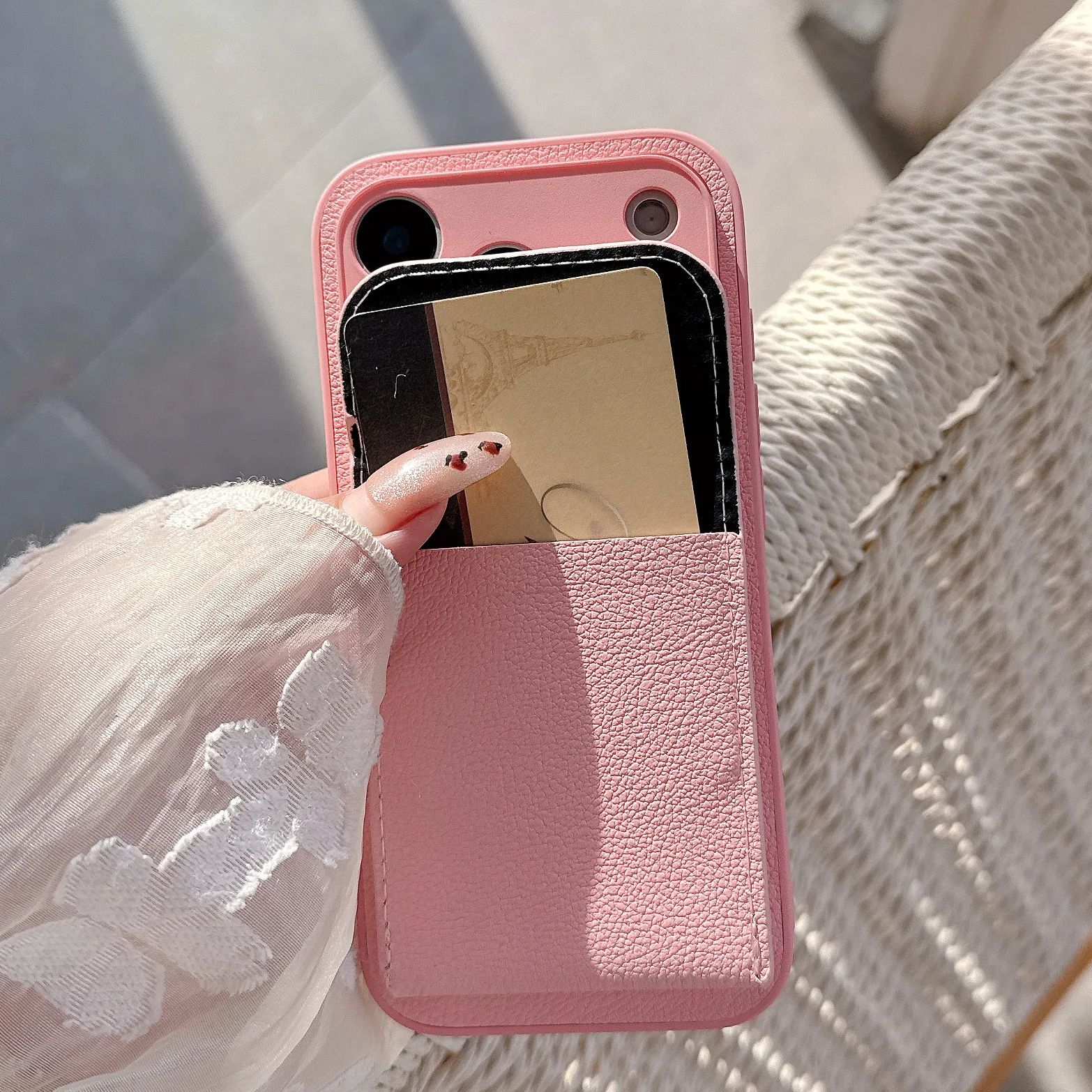 Card Slot Wallet PU Leather Br - Leather Card Wallet 评论和价格