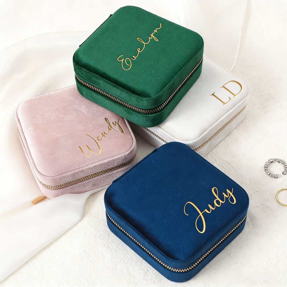 Personalized Jewelry Box Velve - Velvet Jewelry Box 评论和价格