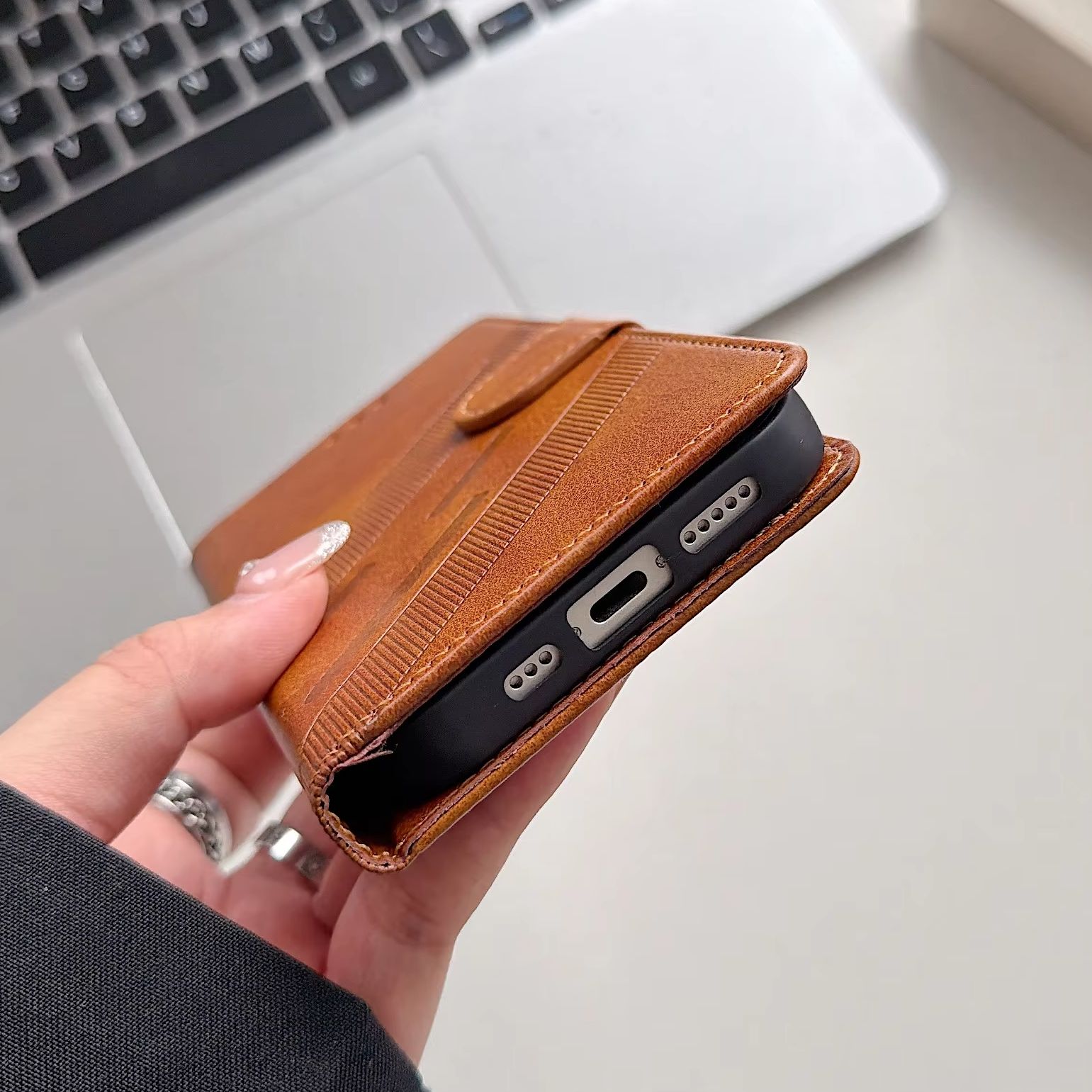 Flip Wallet PU Leather Phone C - Leather Card Wallet 评论和价格