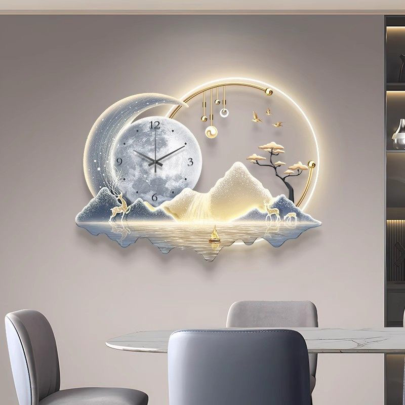 Art Mural Led Clock Wall Luxur - Luxury Lifestyle Aesthetics 评论和价格