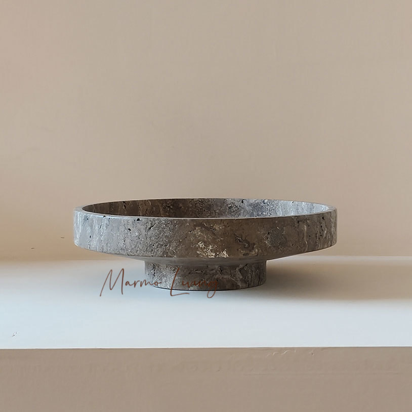 Beige Travertine Bowl Wabi Sab - Marble Serving Board 评论和价格