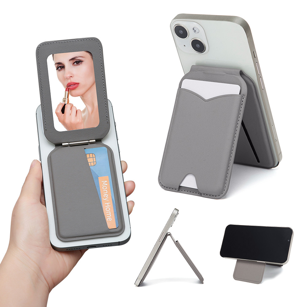 Magnetic MagSafe Wallet Stand  - Leather Card Wallet 评论和价格