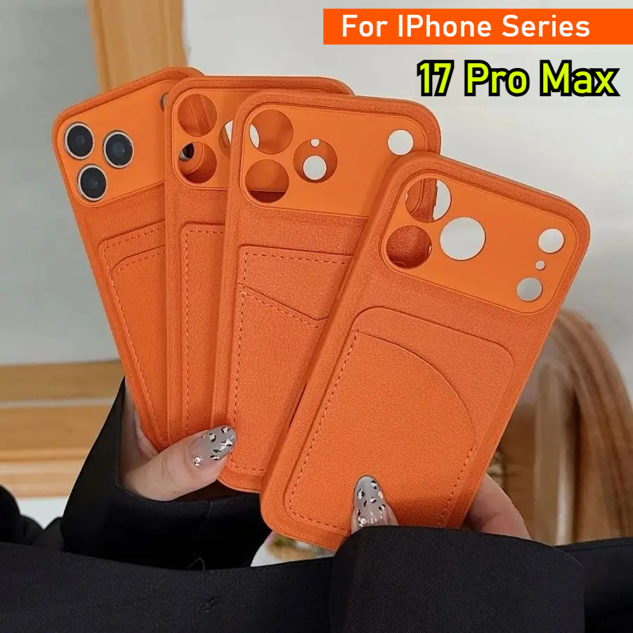 Leather Orange Color Card Hold - Leather Card Wallet 评论和价格
