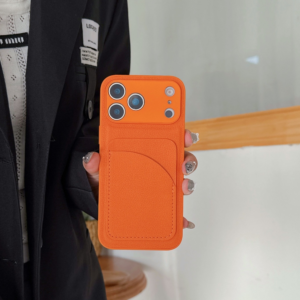 Leather Orange Color Card Hold - Leather Card Wallet 评论和价格